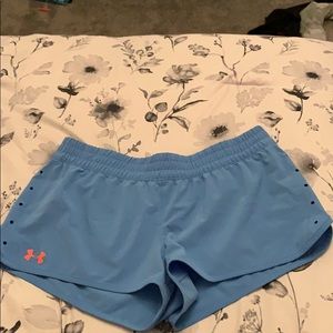 Adorable Under Armour Light Blue Athletic Shorts